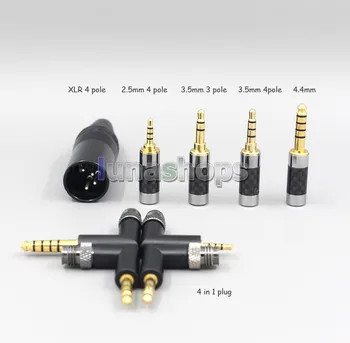 4-Жильный 1,7 мм Литцевый кабель для наушников HiFi-OFC с оплеткой Для гарнитуры FOSTEX TH900 MKII MK2 TH-909 TR-X00 TH-600 LN008076 2