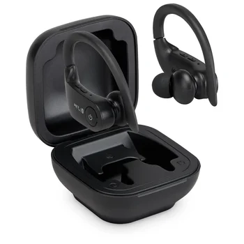 Bluetooth-наушники, настоящие беспроводные, с зарядным чехлом, черные, гибридные профессиональные наушники с активным шумоподавлением 1