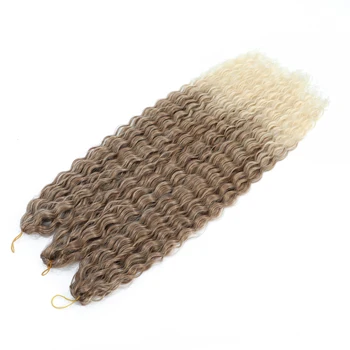 YunRong Наращивание волос для плетения океанских волн, Косички для вязания крючком, афро-локоны, Искусственные Локоны, Синтетические Кудрявые Пряди для наращивания волос 2