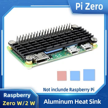 Алюминиевый радиатор Raspberry Pi Zero 2 Вт с силиконовой термостойкой для rRaspberry Pi Zero W Pi0 1