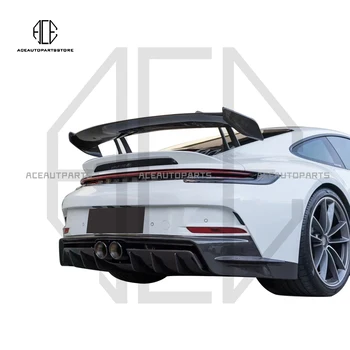 Для Porsche 911 992 2019 2020 2021 2022 2023 Высококачественный Комплект Спойлера Заднего Крыла багажника Из настоящего Углеродного Волокна Для ремонта 2