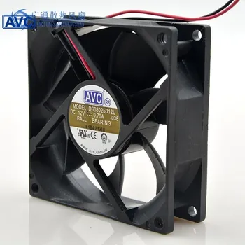 Новый 80*80*25 мм 8 см 80 мм DS08025B12U 12V 0.70A двойной шарикоподшипниковый вентилятор охлаждения компьютера для AVC 1