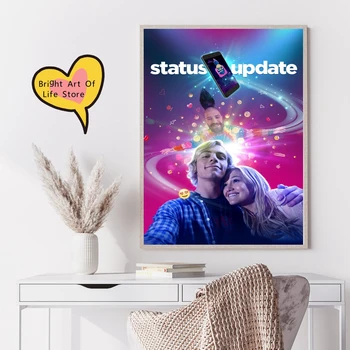 Обновление статуса (2018) Обложка классического постера фильма, фотопечать, Холст, настенное искусство, Домашний декор (без рамы) 2