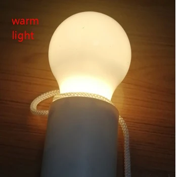 Светодиодная лампочка с батарейным питанием, тянущий шнур, ночник для Чтения, Подвесной Новый 2