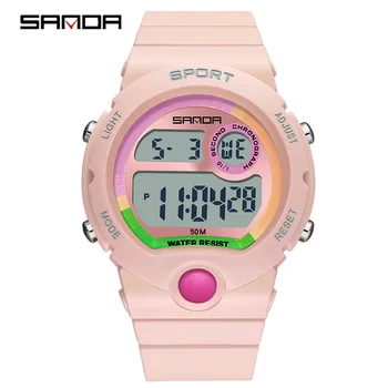 Спортивные часы для женщин, креативные водонепроницаемые электронные часы для плавания, женские наручные часы, мужские цифровые часы Relojes Hombres 1