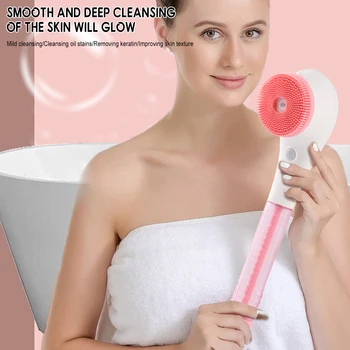 Электрическая щетка для ванны с длинной ручкой, Портативный Легкий Инструмент для чистки кожи Для домашних путешествий 2